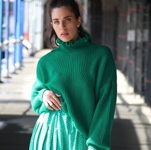 Vintage pleated Midi skirt